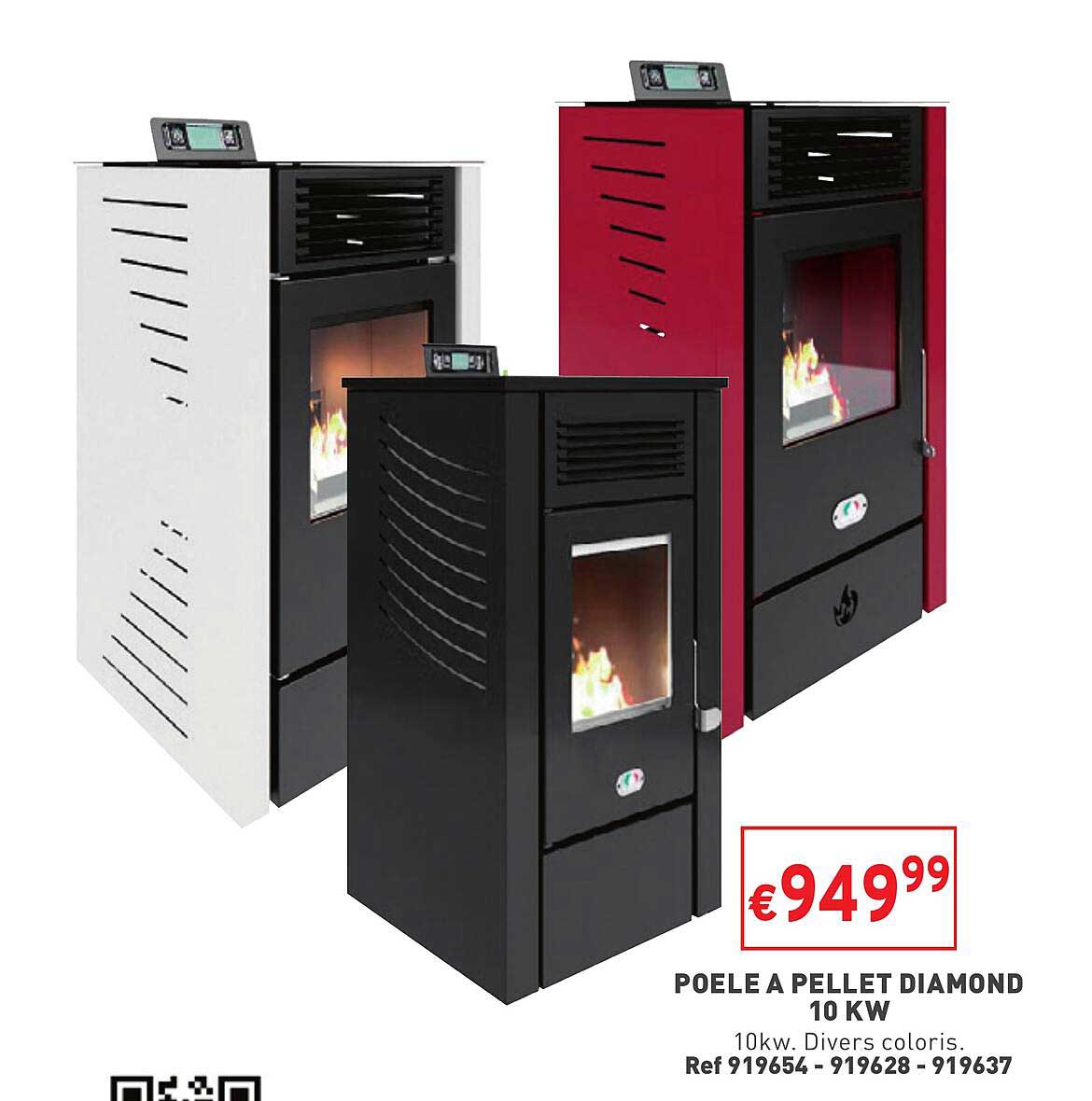 poêle à pellet diamond 10 kw