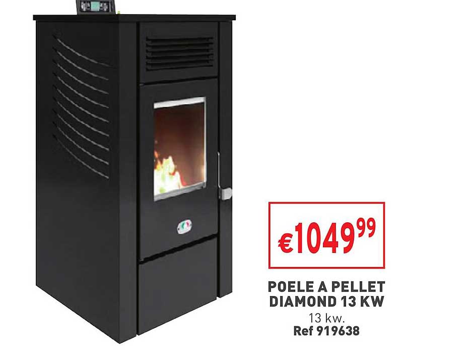 poêle à pellet diamond 13 kw