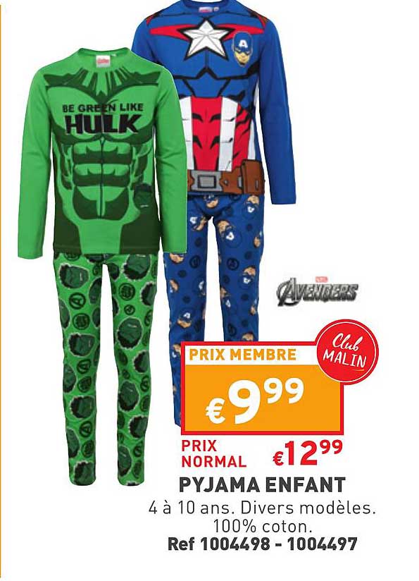 Pyjama Enfant Avengers