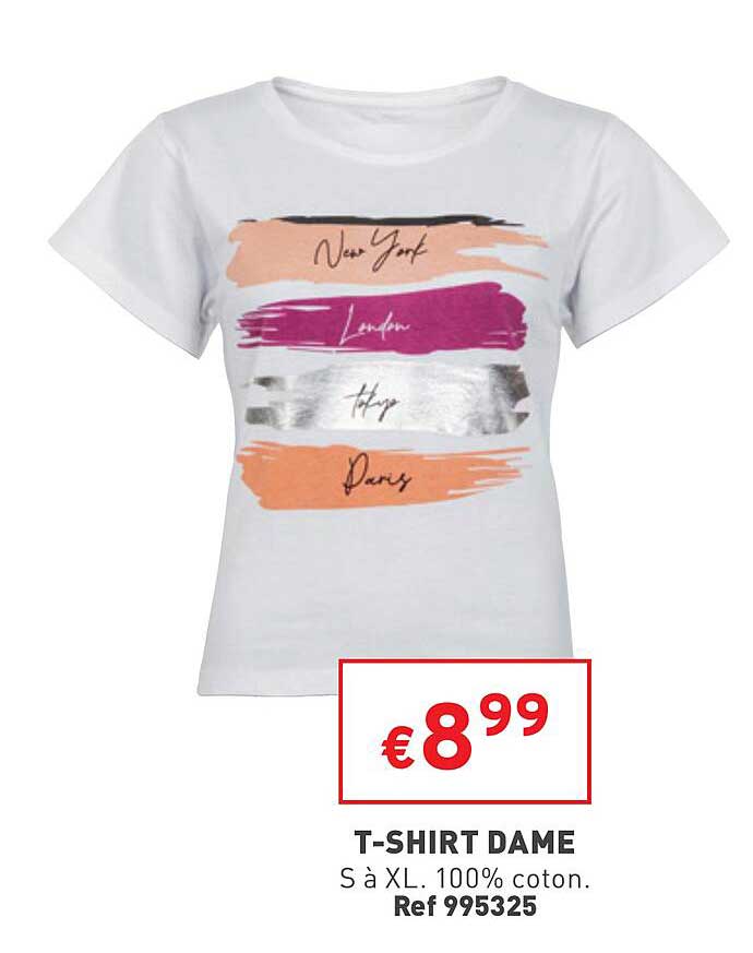 t-shirt dame