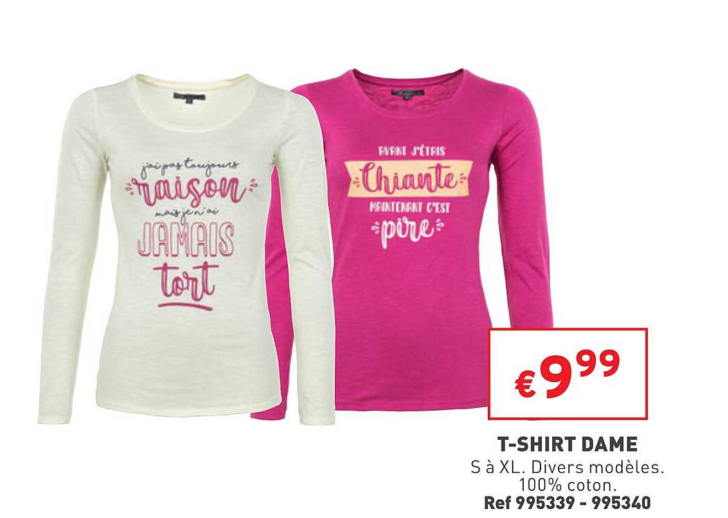 t-shirt dame