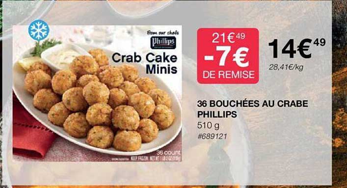 36 Bouchées Au Crabe Phillips