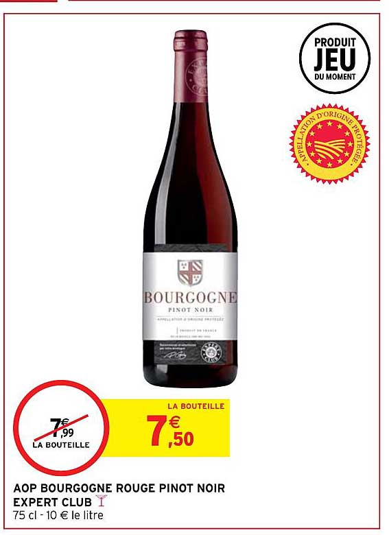aop bourgogne rouge pinot noir expert club