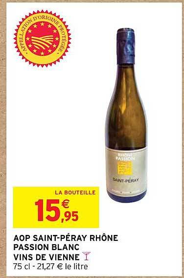 aop saint-péray rhône passion blanc vins de vienne