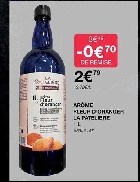 arôme fleur d'oranger la patelière