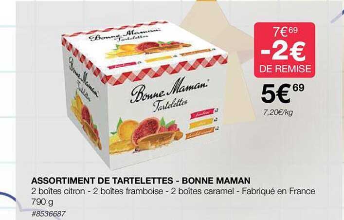 assortiment de tartelettes - bonne maman