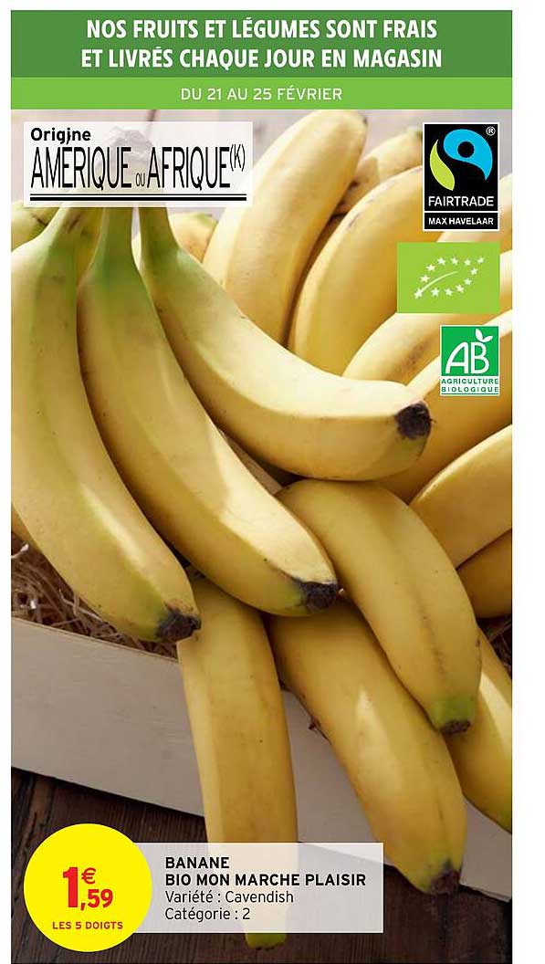 Banane Bio Mon Marché Plaisir