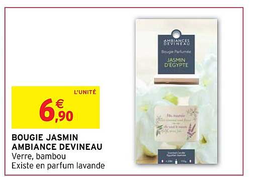 bougie jasmin ambiance devineau