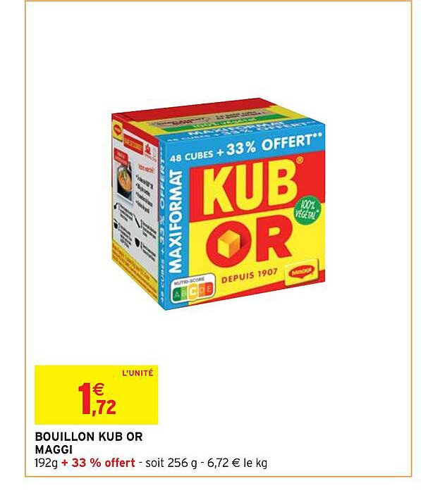 Bouillon Kub Or Maggi