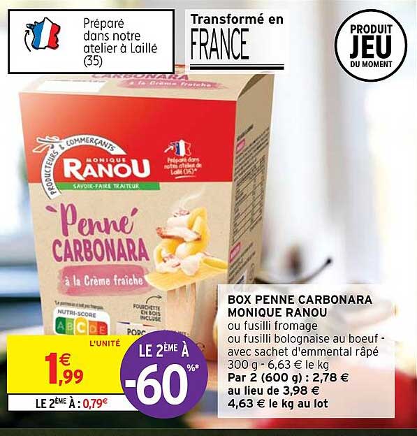 box penne carbonara monique ranou