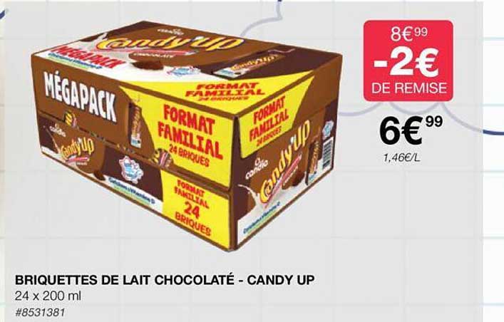 Briquettes De Lait Chocolaté - Candy Up
