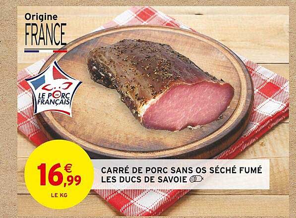 carré de porc sans os séché fumé les ducs de savoie