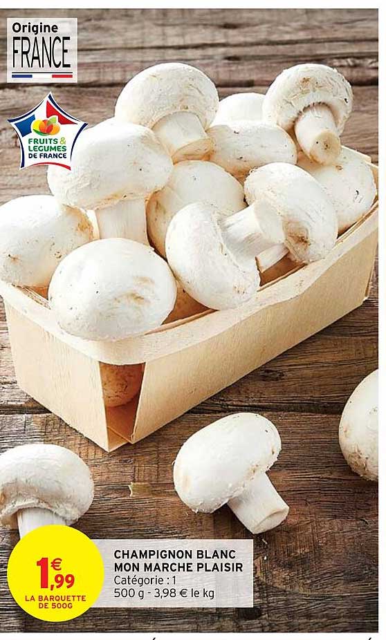 Champignon Blanc Mon Marché Plaisir