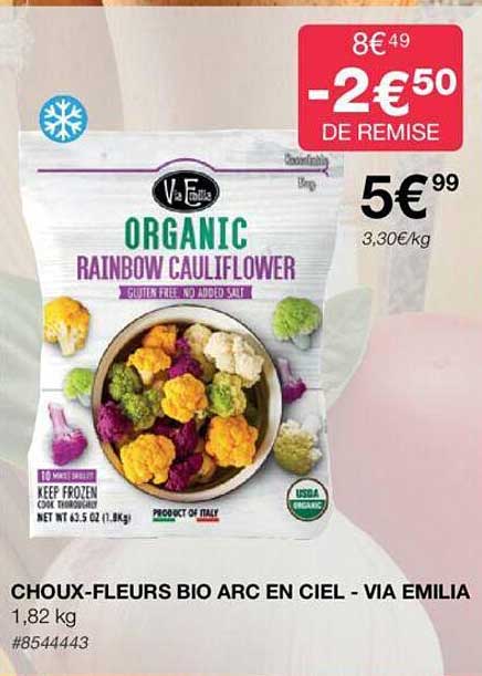 choux-fleurs bio arc en ciel - via emilia