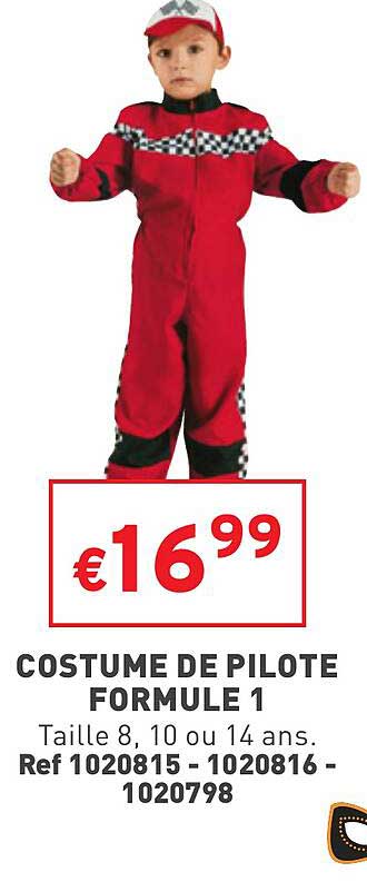 costume de pilote formule 1