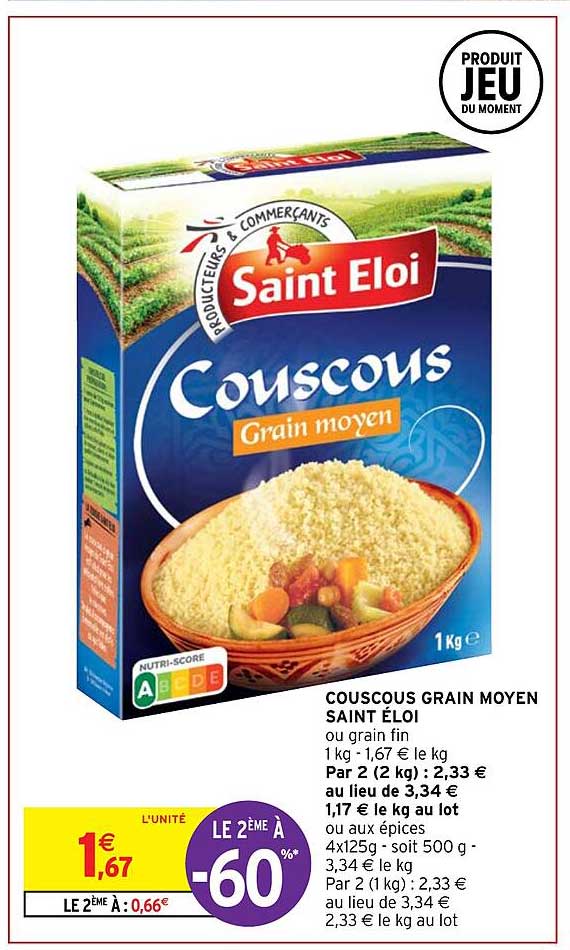 Couscous Grain Moyen Saint éloi