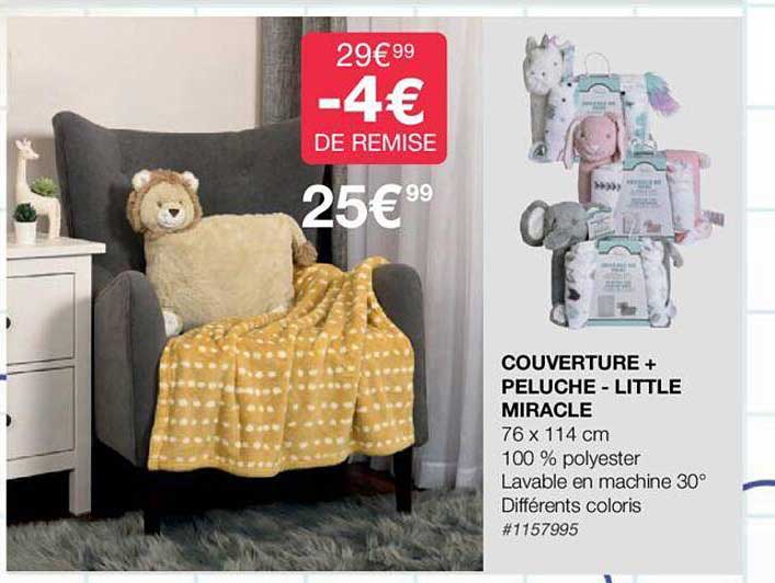 couverture + peluche - little miracle