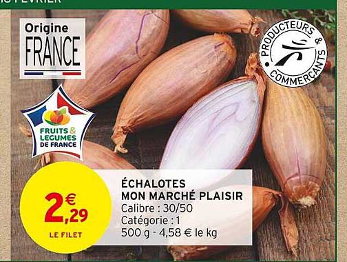 échalotes mon marché plaisir