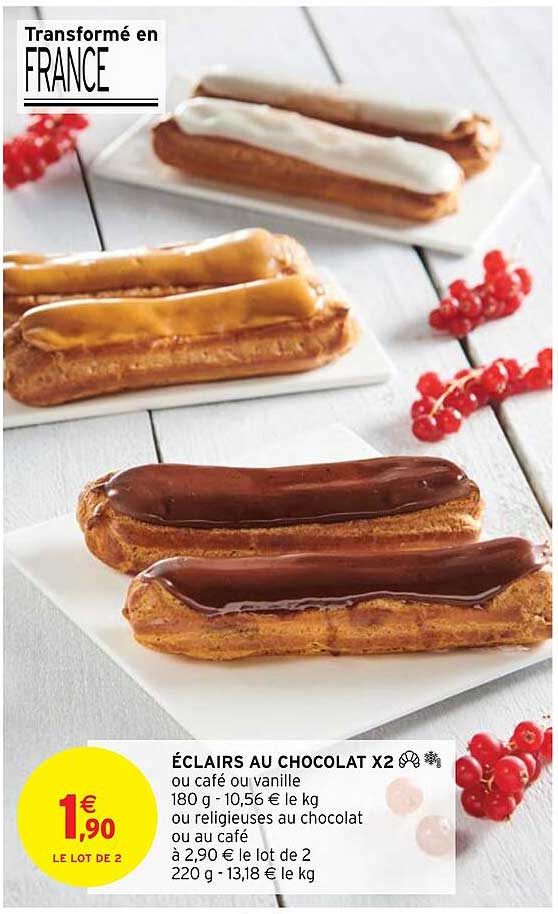 éclaires Au Chocolat X2