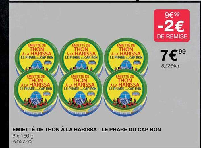 émietté de thon à la harissa - le phare du cap bon