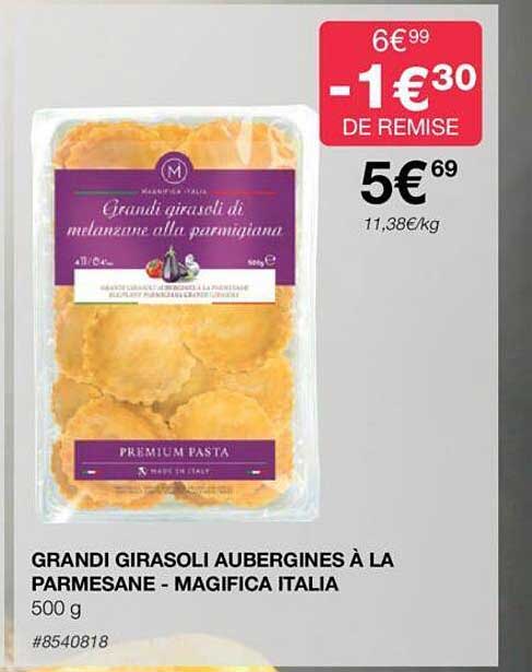 grandi girasoli aubergines à la parmesane - magnifica italia