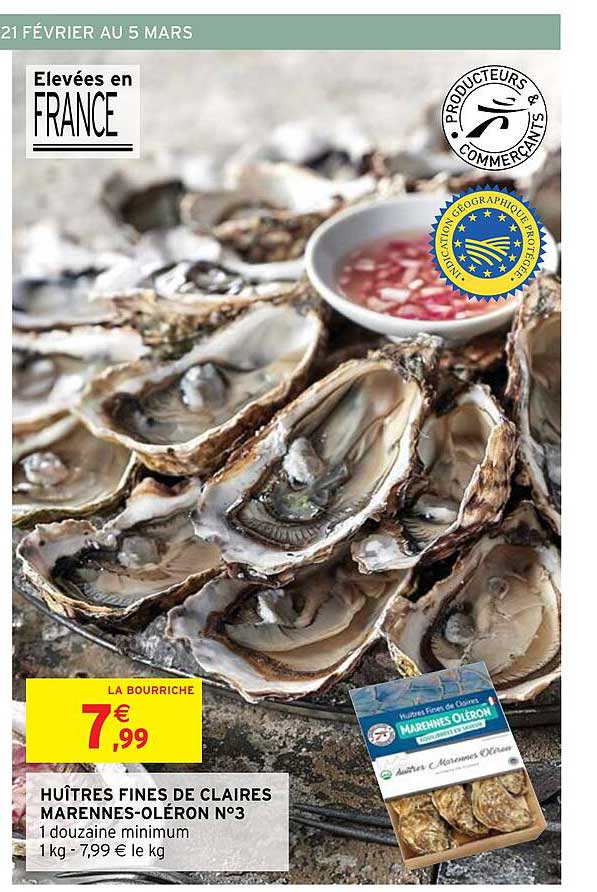 huîtres fines de claires marennes-oléron n°3