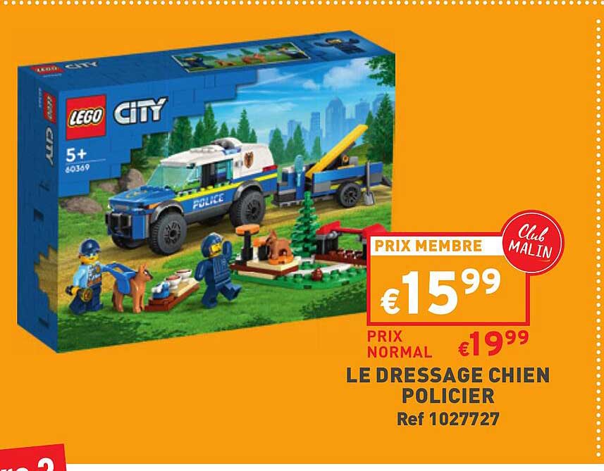 le dressage chien policier lego city