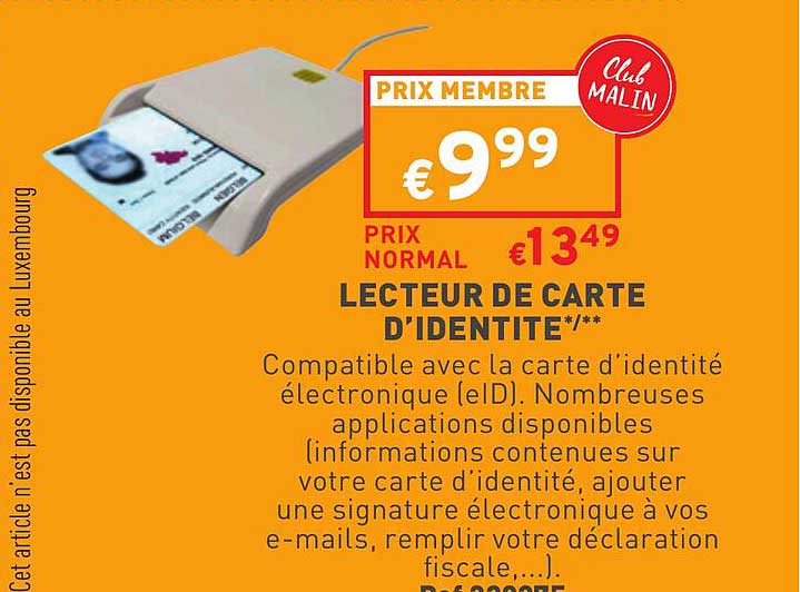 lecteur de carte d'identité