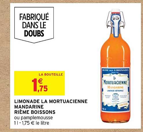 limonade la mortuacienne mandarine rième boissons