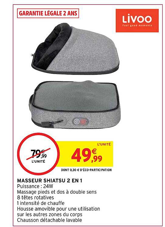 Masseur Shiatsu 2 En 1