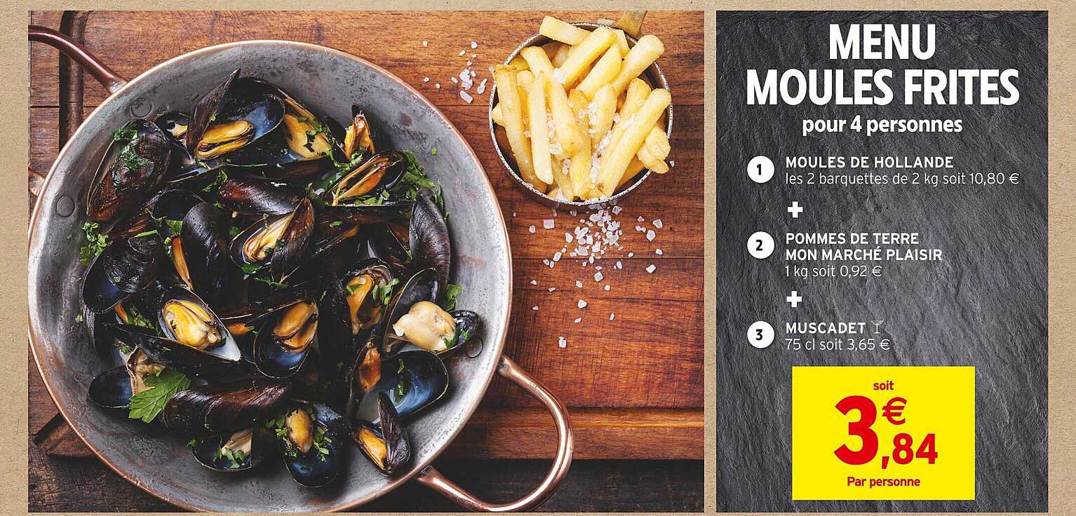 Menu Moules Frites