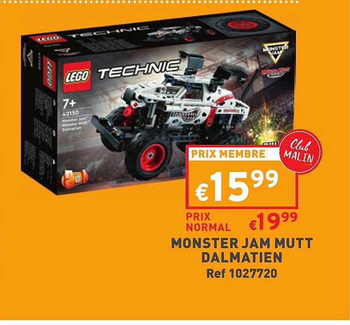 monster jam mutt dalmatien lego technic