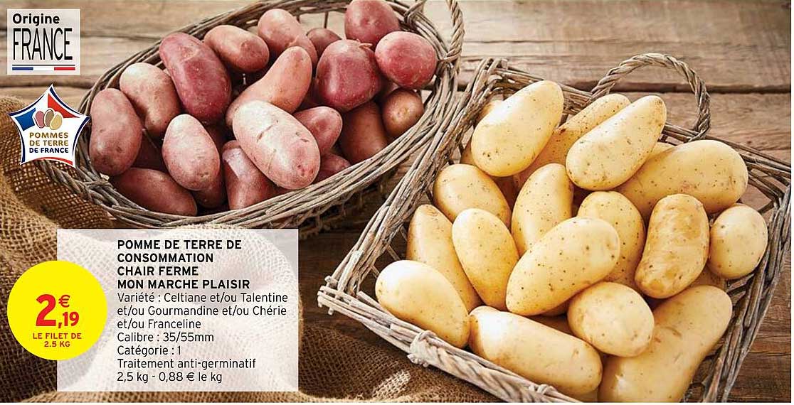 pomme de terre de consommation chair ferme mon marché plaisir