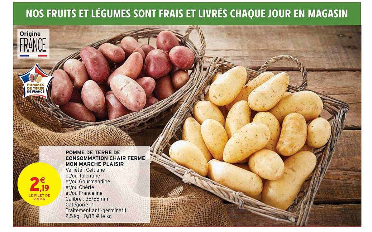 pomme de terre de consommation chair ferme mon marché plaisir