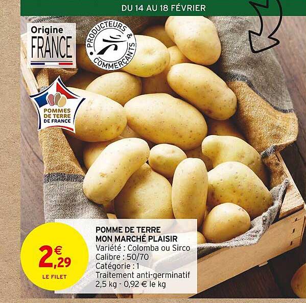 pomme de terre mon marché plaisir