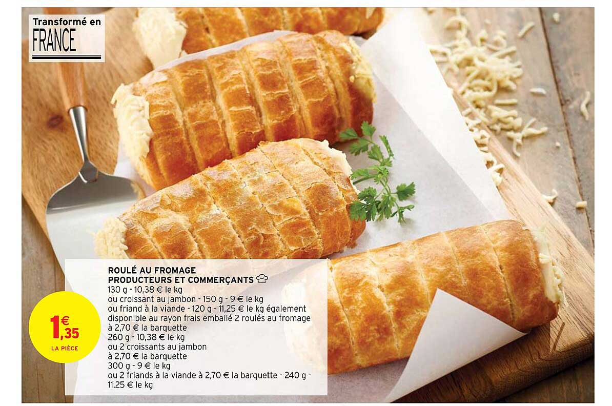 roulé au fromage producteurs et commerçants