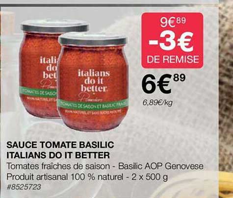 Sauce Tomate Basilic Italians Do It Better