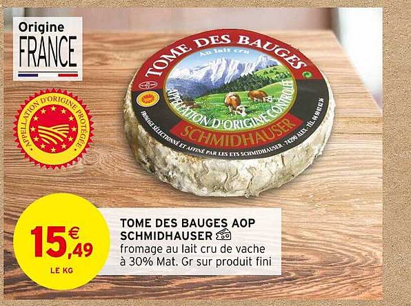 tome des bauges aop schmidhauser