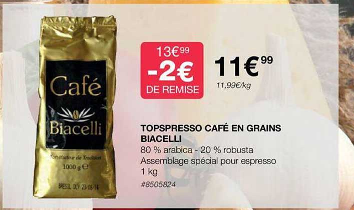 Topspresso Café En Grains Biacelli
