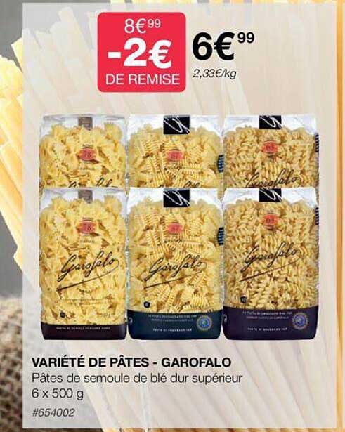 variété de pâtes - garofalo