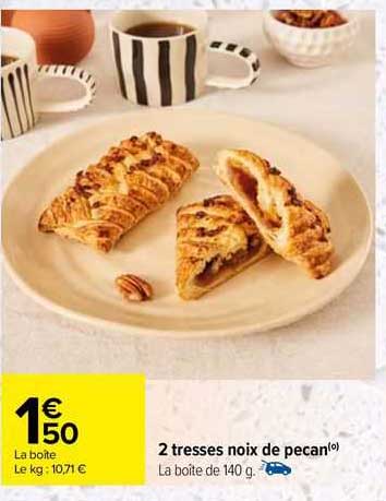 2 tresses noix de pecan