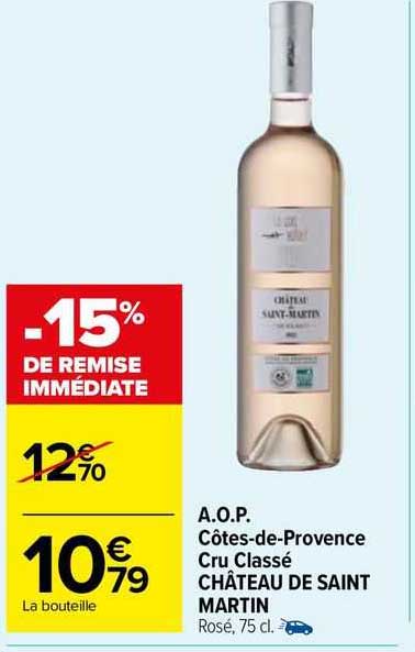 a.o.p. côtes-de-provence cru classé château de saint martin