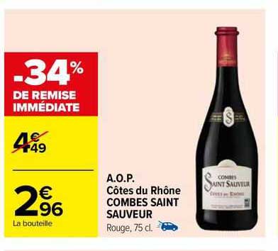 a.o.p. côtes de rhône combes saint sauveur