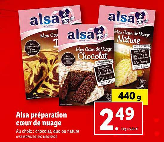 Alsa Préparation Coeur De Nuage