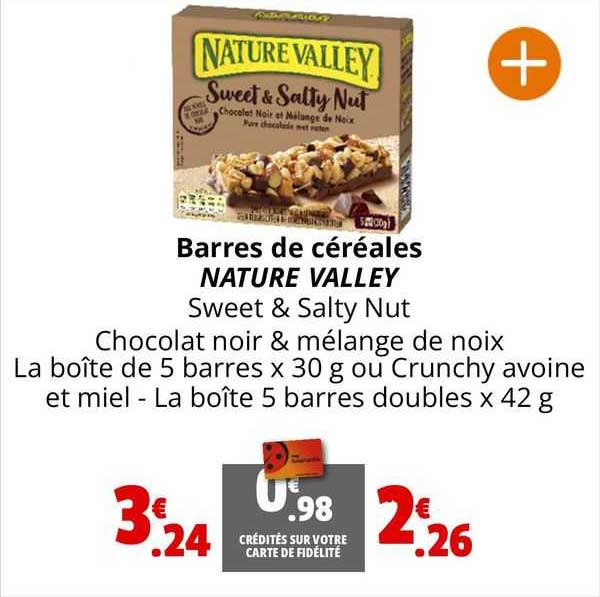 barres de céréales nature valley