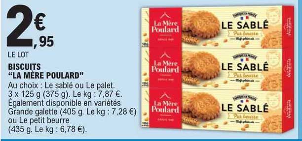 biscuits "la mère poulard"