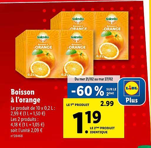 Boisson à L'orange