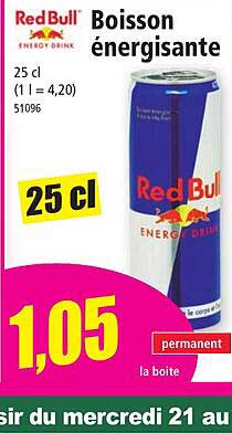 boisson énergisante red bull