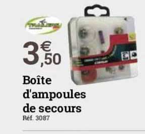 boîte d'ampoules de secours
