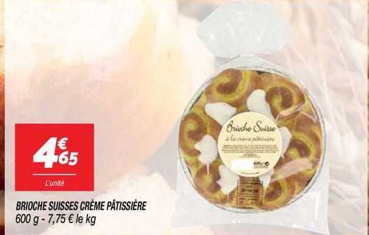 brioche suisses crème pâtissière